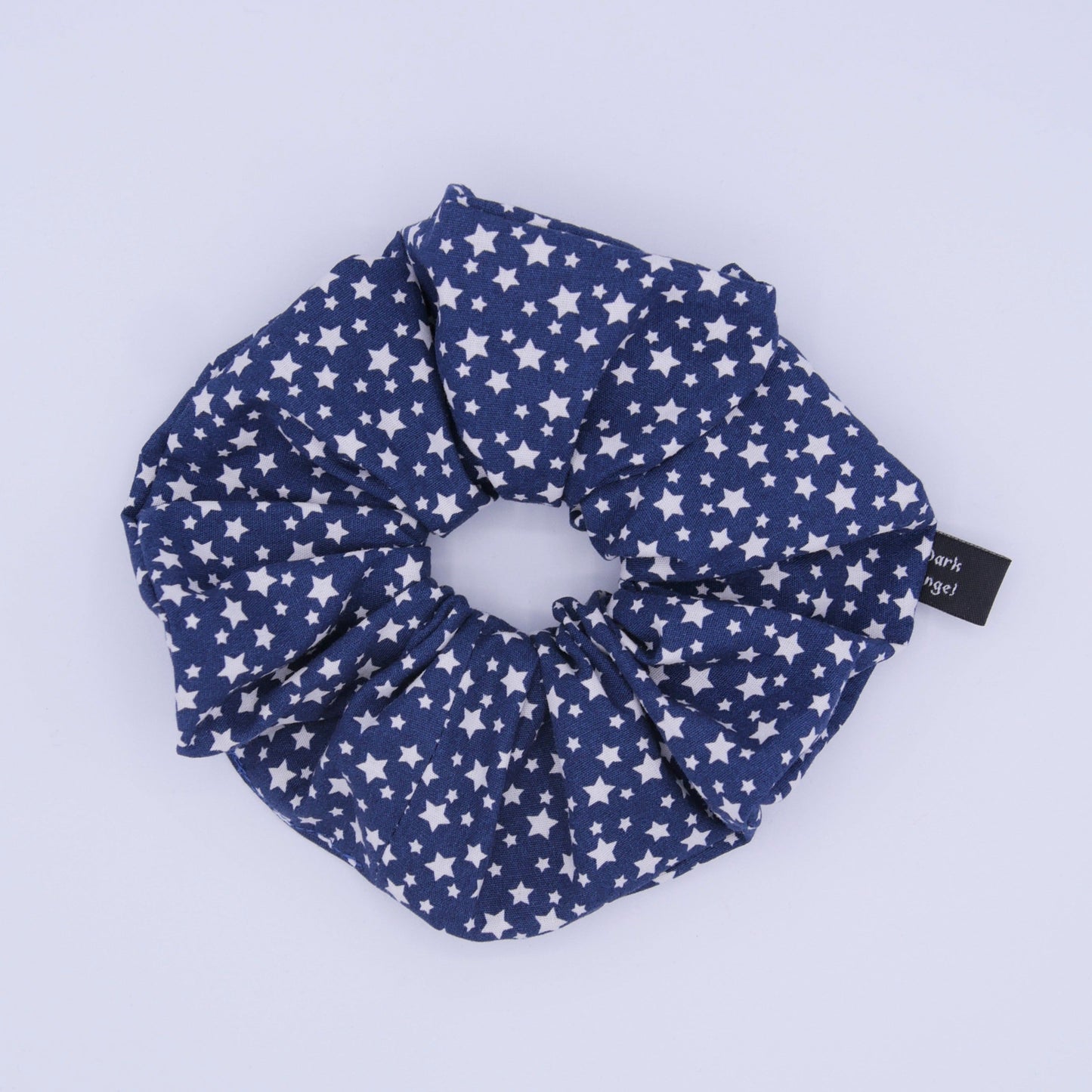 XL Scrunchie in Dunkelblau mit Sternen
