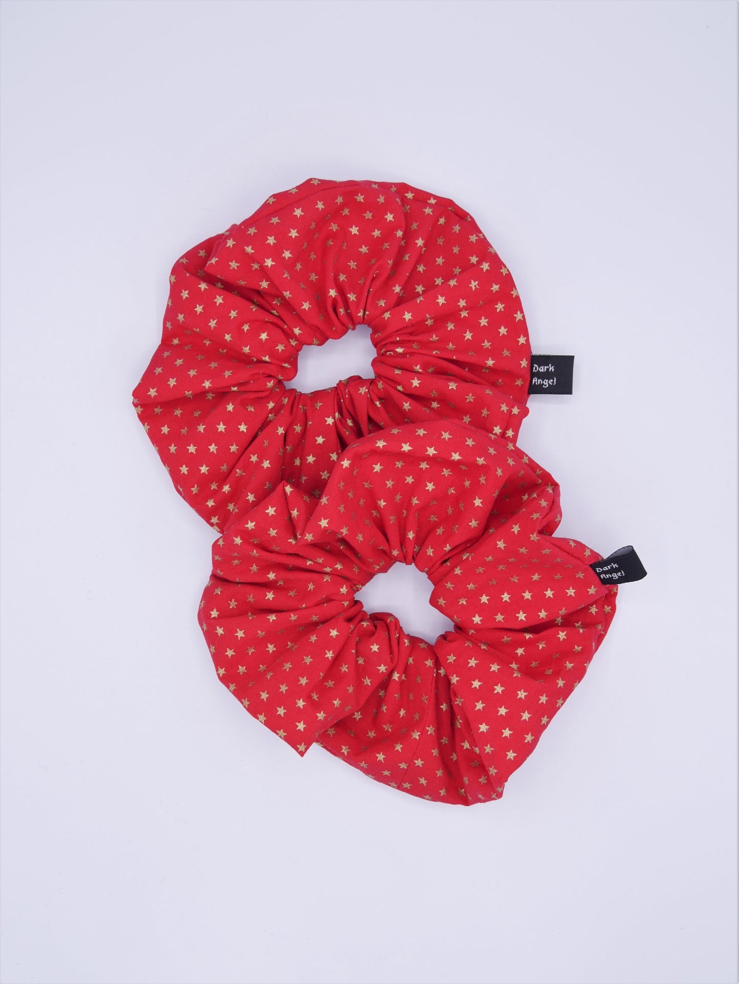 XL Scrunchie Rot mit Sternen