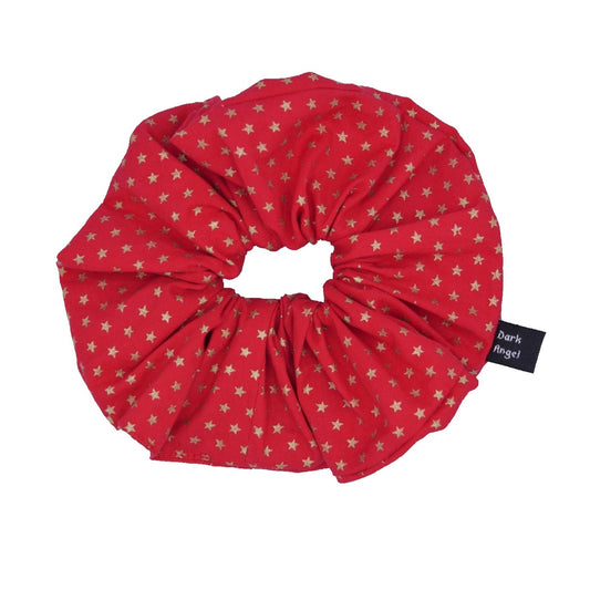 XL Scrunchie Rot mit Sternen